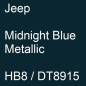 Preview: Jeep, Midnight Blue Metallic, HB8 / DT8915.